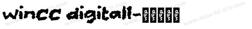 winCC digital1字体转换